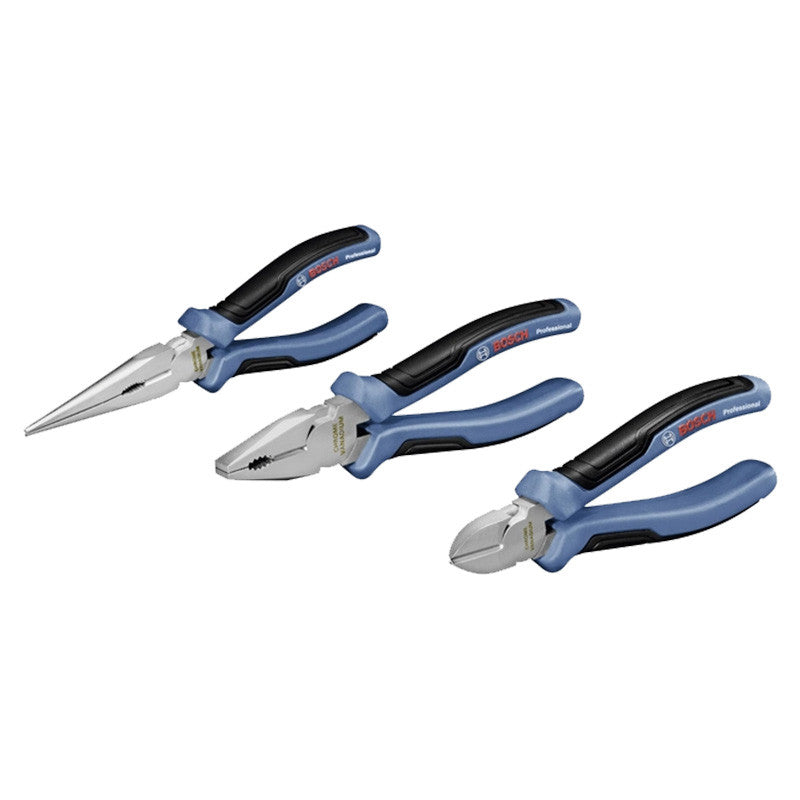 Pack 3 pinces BOSCH + 6 tournevis BOSCH Professional + L-BOXX