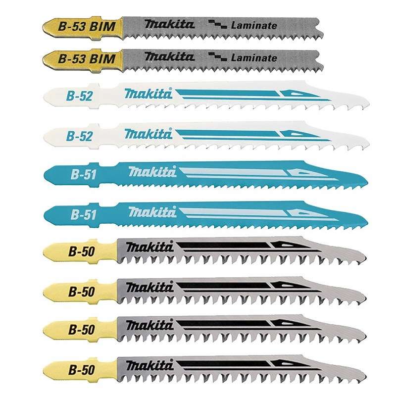 Pack de 10 Lames MAKITA B-44426 pour Scie Sauteuse Bois et Métal