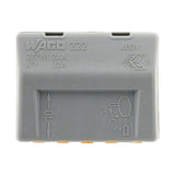 Pack de 30 bornes de connexion rapide a levier WAGO 5 entrées fil souple et rigide - S222