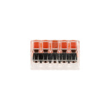 Pack de 5 bornes de connexion rapide à levier WAGO 5 entrées fil souple et rigide - S221