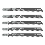 Pack de 5 lames de scie sauteuse BOSCH 2608630033 T111C  BOIS