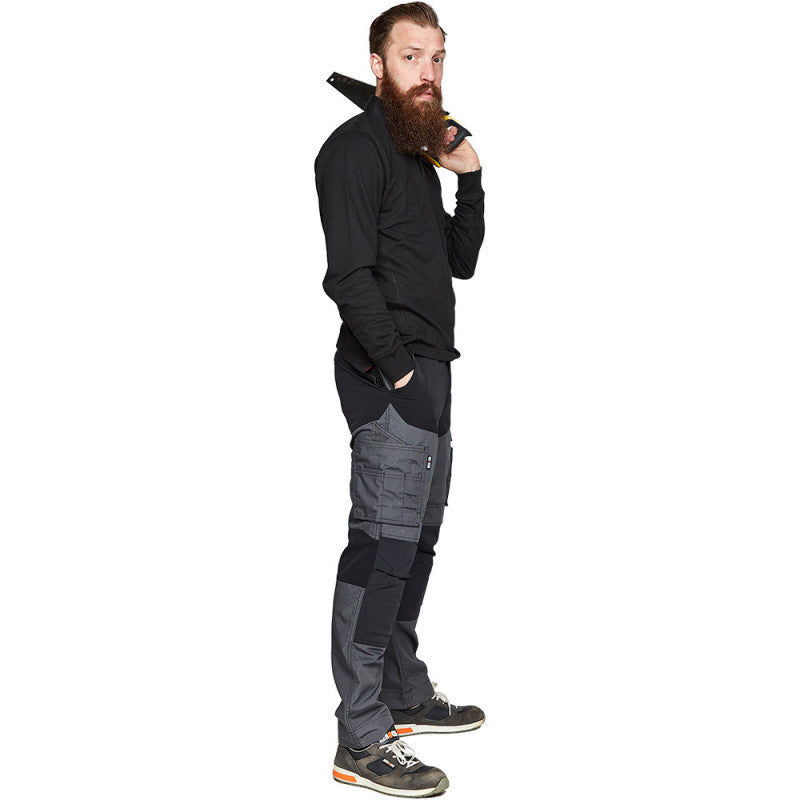Pantalon multipoches HEROCK Hector anthracite/noir
