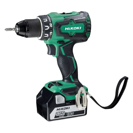 Perceuse visseuse HITACHI-HIKOKI DS18DBSLWJZ 70Nm 18V 5Ah Li-Ion Induction en coffret + 2 batteries + 1 chargeur