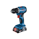 Perceuse - visseuse sans fil BOSCH GSR 18V-45  06019K3204 + 2 batteries 3Ah 18V en L-Boxx Professionnal