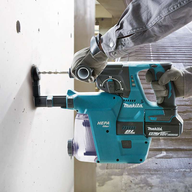 Perfo-burineur MAKITA DHR243RTJW SDS-Plus 18V Li-Ion (2x5Ah) 24 mm