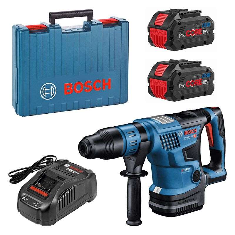 Perforateur sans-fil BITURBO avec SDS max BOSCH GBH 18V-36 C Professional 18V (2x8,0Ah)