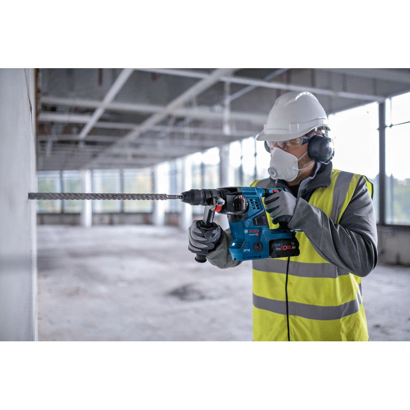 Perforateur SDS-PLUS BOSCH GBH 18V-28 CF Professional 0611921002 avec 2 Batteries ProCore 8Ah + Chargeur GAL1880 CV en L-BOXX