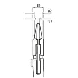 Pince-clé 150mm KNIPEX 86 03 150 capacité 27mm
