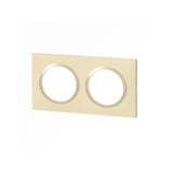 Plaque LEGRAND Dooxie 2 postes carrée beige