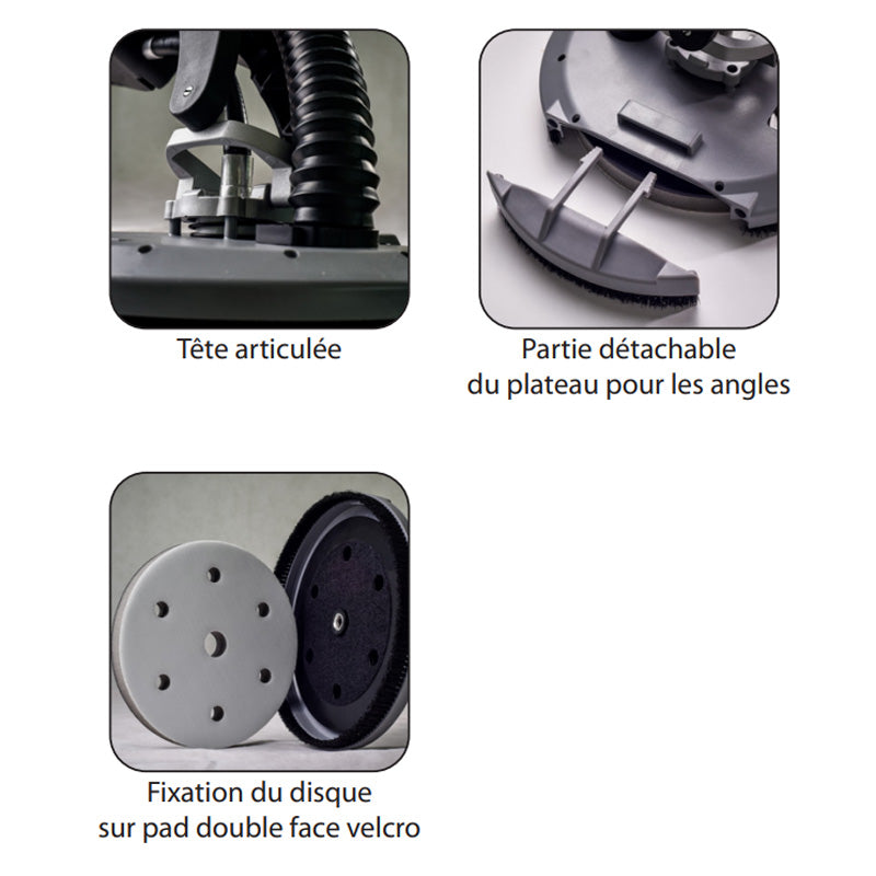 Ponceuse murs et plafonds - LEMAN - 550 W - 1540 mm