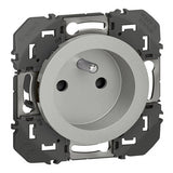 Prise de courant 2P+T à puits LEGRAND dooxie 16A finition alu