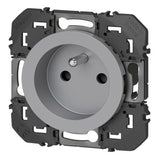 Prise de courant 2P+T à puits LEGRAND dooxie 16A finition alu