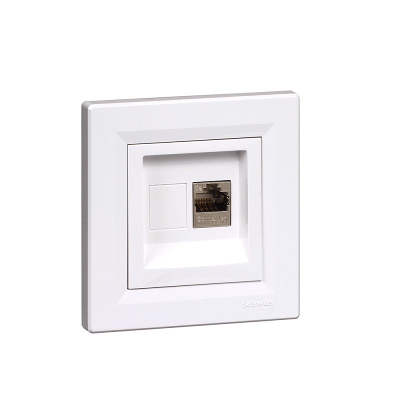Prise RJ45 encastrable SCHNEIDER Asfora EPH4300121 Cat.5 STP  - blanc