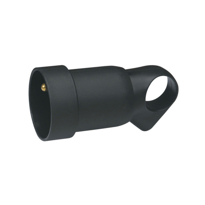 Prolongateur 2P+T + anneau - 16A - noir LEGRAND