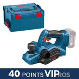 Rabot sans-fil BOSCH 06015A0300 - GHO 18 V-LI Professional + L-Boxx (vendu sans batterie)