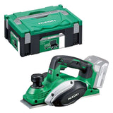 Rabot sans fil HIKOKI P18DSLW2Z + Hitcase 82mm 18V (vendu sans batterie)