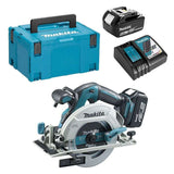 Scie circulaire MAKITA DHS680RTJ 18 V Li-ion Ø 165 mm ( 2 x 5,0 Ah)