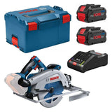 Scie circulaire sans fil BITURBO BOSCH GKS 18V-68 GC Professional en L-Boxx (2x8Ah)