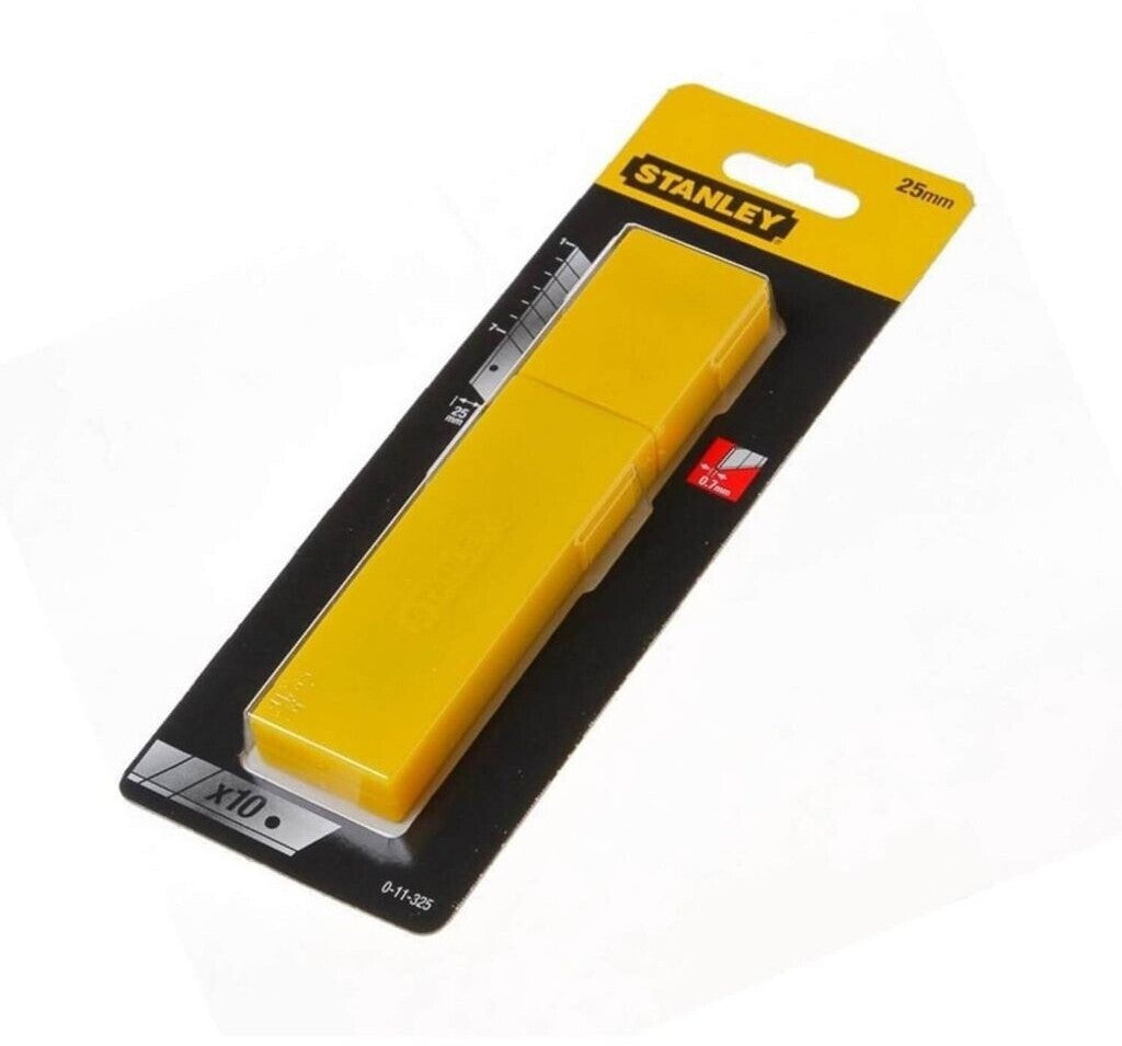 Lames de cutters STANLEY 25mm - distributeur 10 lames 0-11-325