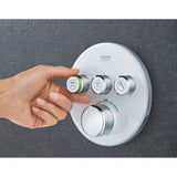 Thermostatique encastré GROTHERM SMARTCONTROL GROHE 29904LS0 - 3 sorties - blanc