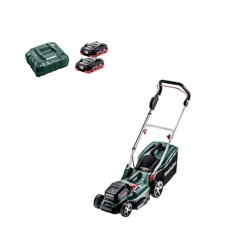 Tondeuse sans fil METABO RM 36-18 LTX BL 36 - 18V - 2 batteries 5,2Ah + chargeur