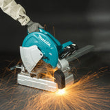 Tronçonneuse à métaux 355mm MAKITA DLW140PG2 - 2 batteries 6,0Ah + chargeur double