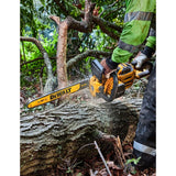 Tronçonneuse 45cm 54V DEWALT DCMCS574X1-QW avec une batterie 9,0 Ah FLEXVOLT
