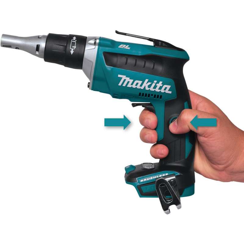 Visseuse automatique à placo MAKITA DFS452TJX2 18V Li-Ion (2x5Ah) à vis en bande (5 x 25 à 55 mm)